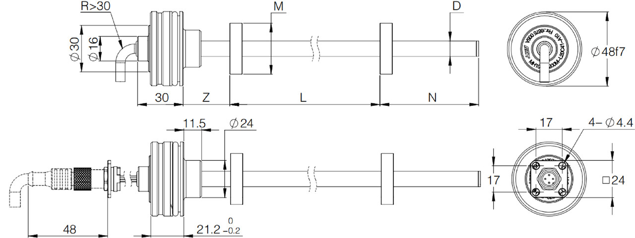 Магнитострикционные датчики линейных перемещений AMT Linear Position Sensor серии MH с аналоговым выходом - фото 2 - id-p224999013