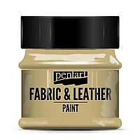 Краска для текстиля "Pentart Fabric & Leather paint", 50 мл, светло-коричневый