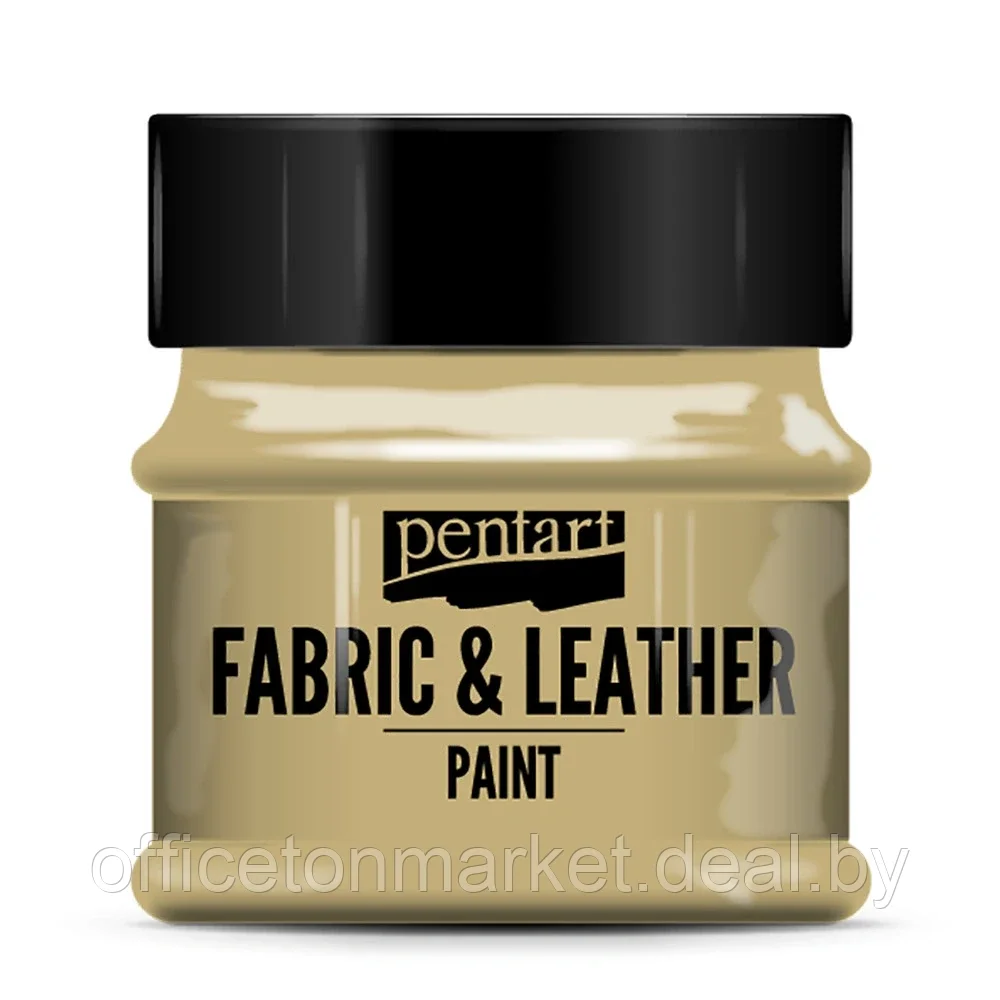 Краска для текстиля "Pentart Fabric & Leather paint", 50 мл, светло-коричневый - фото 1 - id-p207922296