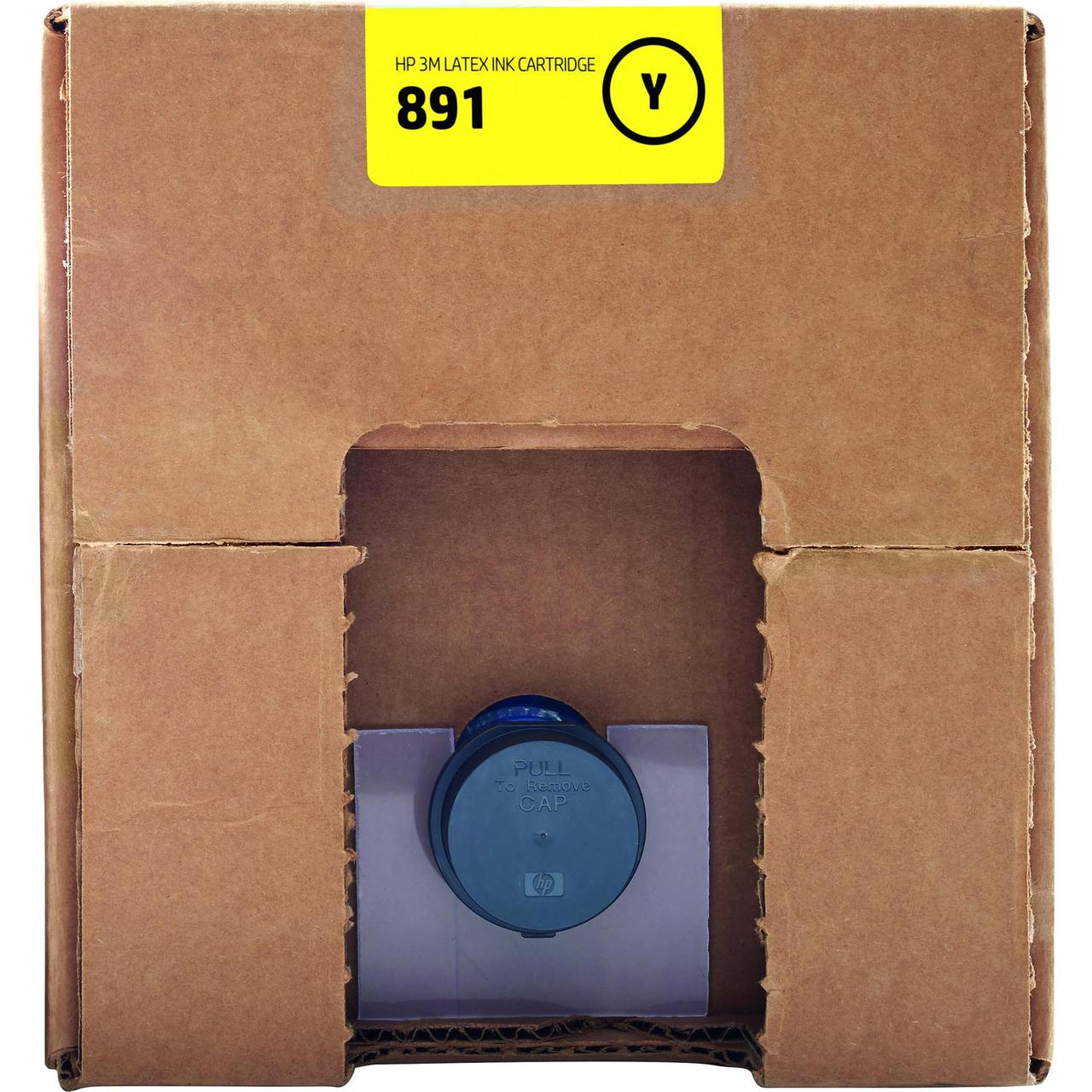 Картридж HP 891 10L Yellow Latex Ink Cartridge G0Y74A - фото 1 - id-p224999027