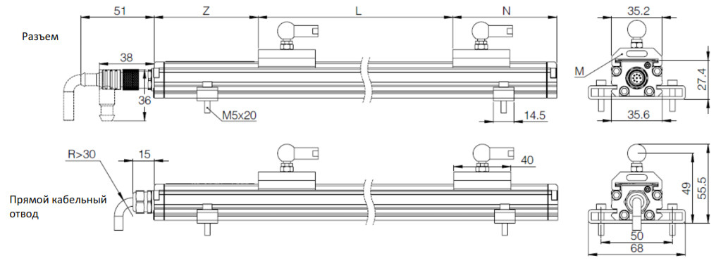 Магнитострикционные датчики линейных перемещений AMT Linear Position Sensor серии CS SSI - фото 2 - id-p224999307