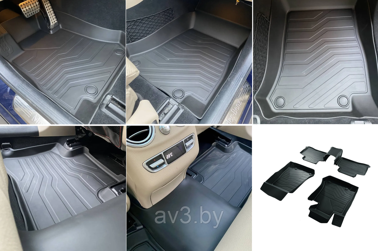 Коврики в салон 3D LUX для Mercedes-Benz GLC (2015-) SRTK - фото 1 - id-p224999142