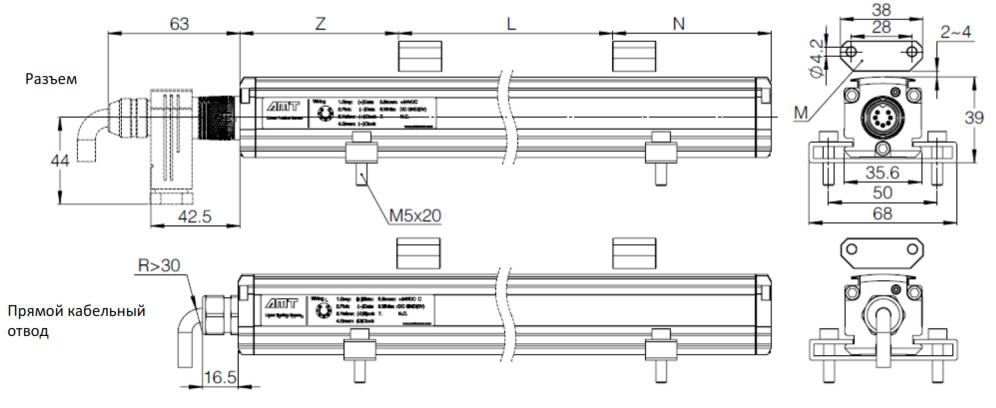 Магнитострикционные датчики линейных перемещений AMT Linear Position Sensor серии KS SSI - фото 2 - id-p224999438
