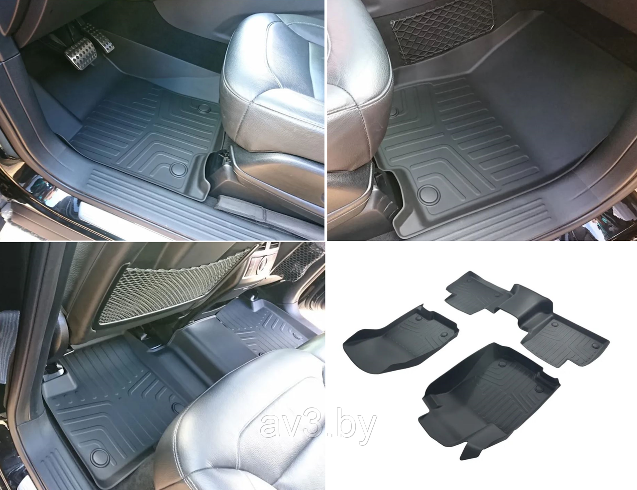Коврики в салон 3D LUX для Mercedes-Benz GLE (2015-2018) SRTK - фото 1 - id-p224999184
