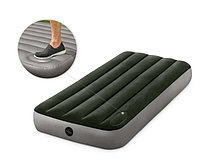 Надувной матрас Intex 64760 Downy Airbed 76х191х25 см со встроенным ножным насосом