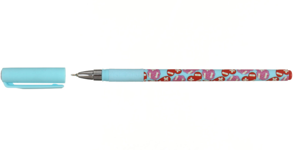 Ручка шариковая Lorex Slim Soft Grip с рисунком Forever And Ever, стержень синий - фото 1 - id-p225000043
