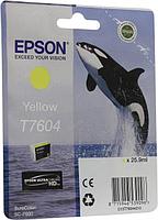 Картридж струйный Epson T7604 C13T76044010 желтый (2100стр.) (25.9мл) для Epson SureColor SC-P600