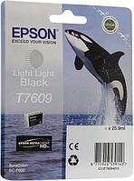 Картридж струйный Epson T7609 C13T76094010 серый (12000стр.) (25.9мл) для Epson SureColor SC-P600