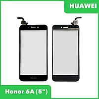 Сенсорное стекло (тачскрин) для Huawei Honor 6A (DLI-TL20), черный