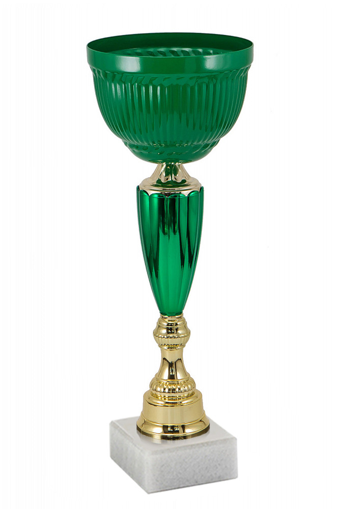 Кубок "Изумруд " на мраморной подставке , высота 35 см, диаметр чаши 12 см арт. 1010-350-120 - фото 1 - id-p225002415