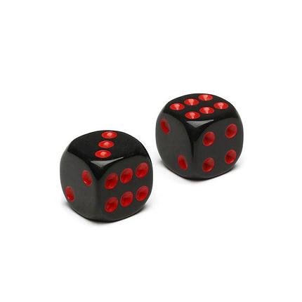 Кубик D6 16 мм Время игры, черный, фото 2