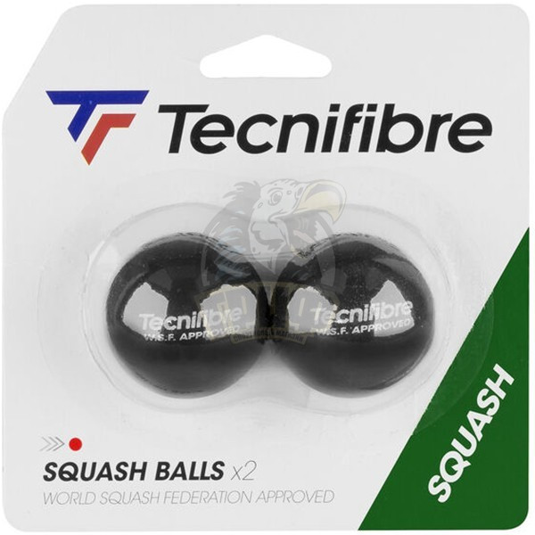 Мяч любительский для сквоша Tecnifibre 1 Red (2 мяча в упаковке) (арт. 54BASQURED)
