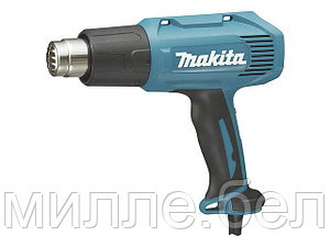 Термовоздуходувка MAKITA HG 6030 K в чем. + набор сопл (1800 Вт, 3 скор., 50-600 °С, ступенч. рег.)