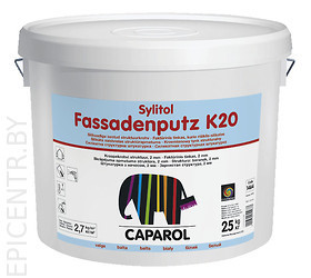 Sylitol-Fassadenputz K 20 готовая к применению силикатная штукатурка камешковой фактуры, 25 кг