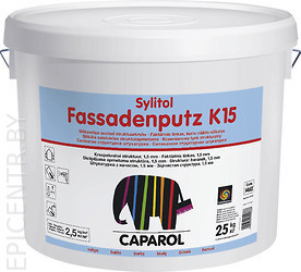 Sylitol-Fassadenputz K 15 структурные штукатурки для наружных работ на силикатной основе, 25кг - фото 1 - id-p32204095