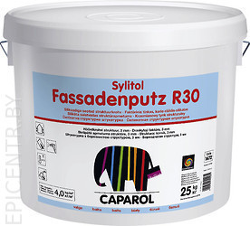 Sylitol Fassadenputz R 30 готовая к применению силикатная штукатурка короед, 25кг