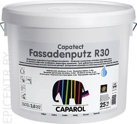 Capatect-Fassadenputz R 30 готовая штукатурка в ведрах фактуры короед, 25кг. - фото 1 - id-p32204104