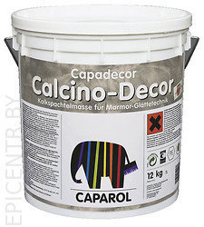 Capadecor Calcino-Decor  шпатлевочная масса для получения гладкой поверхности с внешним видом мрамора, 12кг