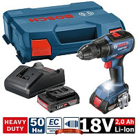 Аккумуляторная дрель-шуруповёрт Bosch GSR 18V-50 Professional (06019H5000) 2 акк. 18V, 2 А/ч, бесщет., чемодан