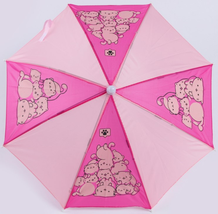 Зонт детский от дождя «Милые котики» (трость, полуавтомат) диаметр 52 см - фото 1 - id-p225003841