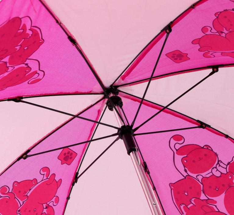 Зонт детский от дождя «Милые котики» (трость, полуавтомат) диаметр 52 см - фото 3 - id-p225003841