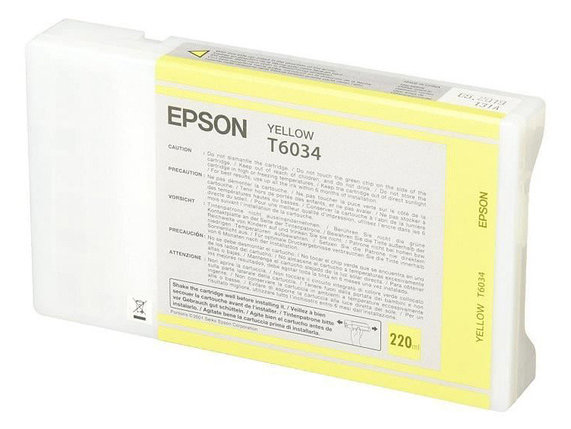 Картридж Epson C13T603400C13T603400 I/C SP-7880/9880 220ml Yellow, фото 2