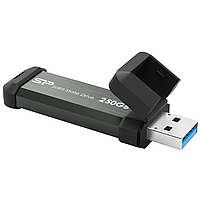 Флеш накопитель 250Gb Silicon Power MS70, USB 3.2, Серый, read/write 1050/850Mb/s