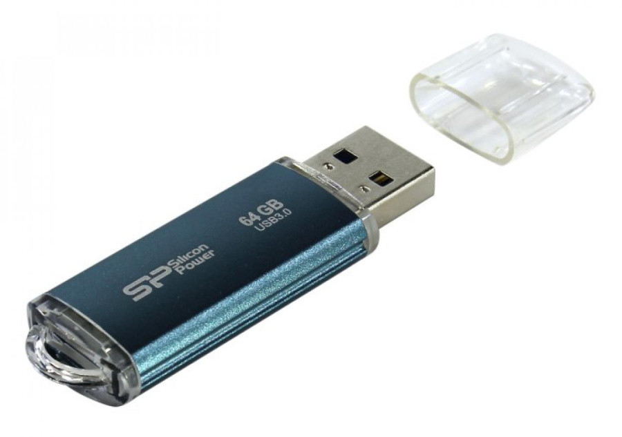 Накопитель Silicon Power Marvel M01 SP064GBUF3M01V1B USB3.0 Flash Drive 64Gb (RTL) - фото 1 - id-p225005281