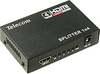 Разветвитель Telecom TTS5020 HDMI Splitter (1in - 4out) + б.п.