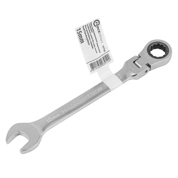 Ключ комбинированный трещоточный с шарниром 15мм - фото 1 - id-p225007110