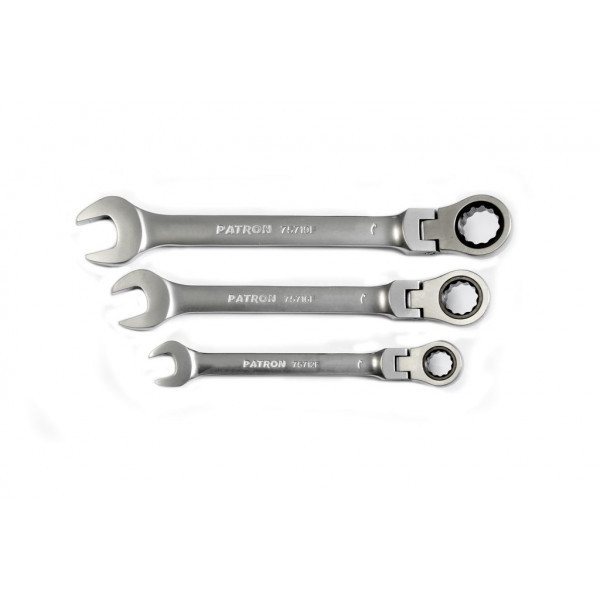 Ключ комбинированный трещоточный с шарниром 30мм