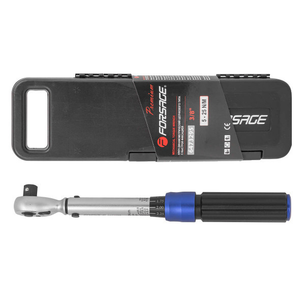Ключ динамометрический щелчкового типа с быстрой фиксацией  Premium 5-25Нм,3/8 ,в пластиковом кейсе