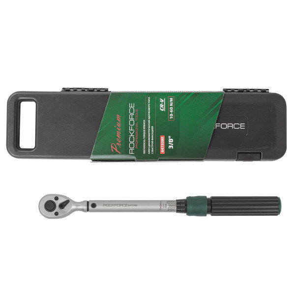 Ключ динамометрический щелчкового типа с быстрой фиксацией Premium 10-60Нм,3/8 ,в пластиковом кейсе - фото 1 - id-p225006625