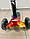 Детский самокат Scooter Maxi с принтом и светящимися колесами 036Z (черный), фото 3
