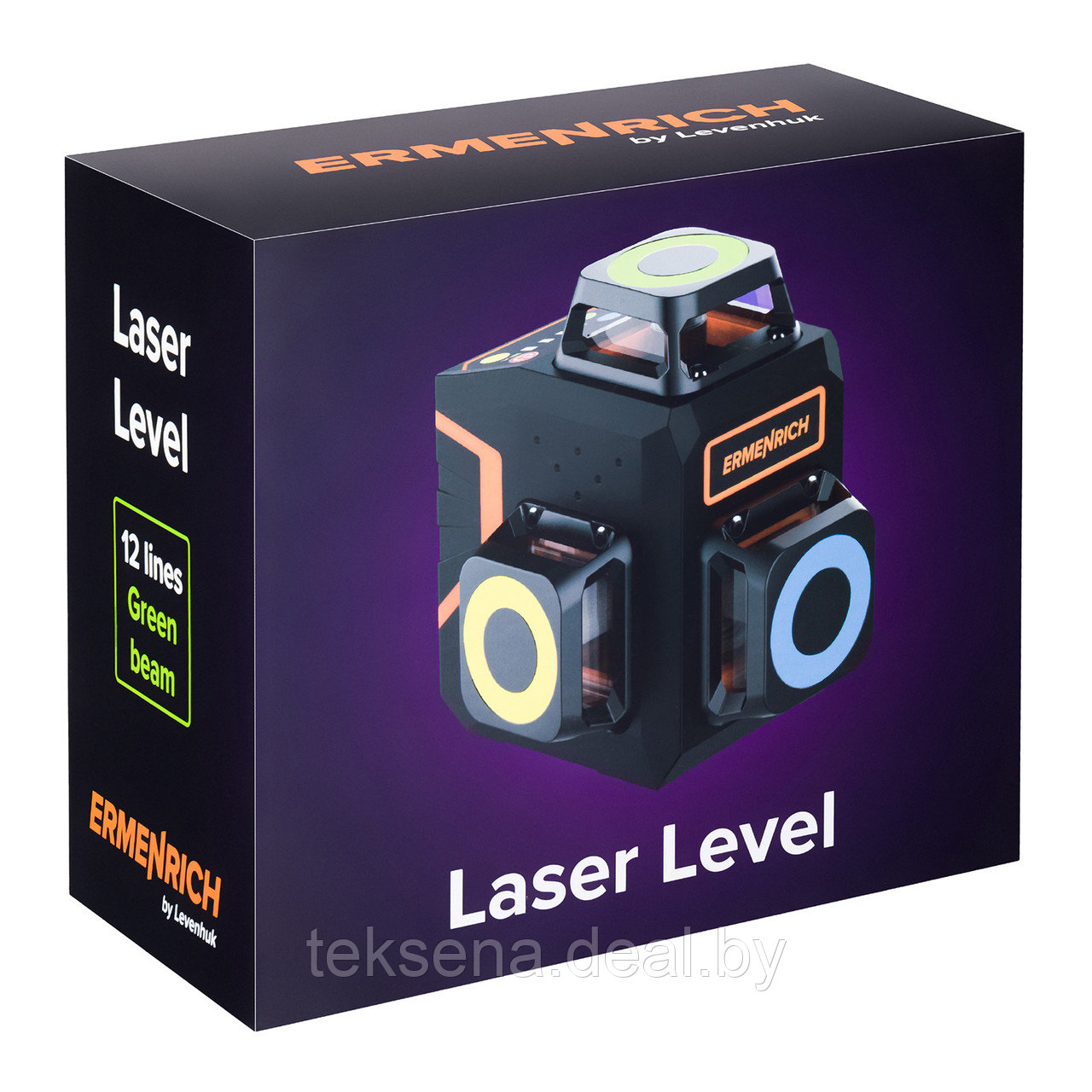 Уровень лазерный Ermenrich LV50 PRO (505-550 Нм, IP54, 12 лучей) - фото 8 - id-p225009163