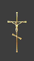Бронзовый крест с распятием на кладбище/памятник 30см.