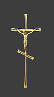 Бронзовый крест с распятием на кладбище/памятник 35см.