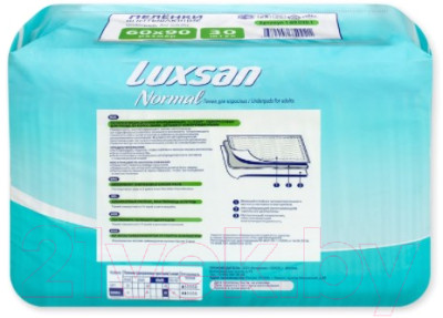 Набор пеленок одноразовых впитывающих Luxsan Normal 60x90 - фото 3 - id-p225010214