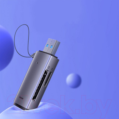 Картридер Baseus Lite Series USB-A to SD/TF Card Reader WKQX060013 - фото 3 - id-p225010253