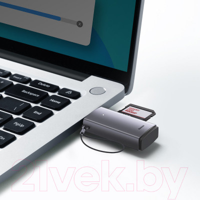 Картридер Baseus Lite Series USB-A to SD/TF Card Reader WKQX060013 - фото 4 - id-p225010253