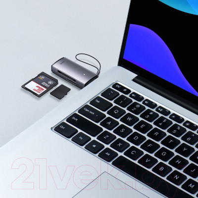 Картридер Baseus Lite Series USB-A to SD/TF Card Reader WKQX060013 - фото 5 - id-p225010253