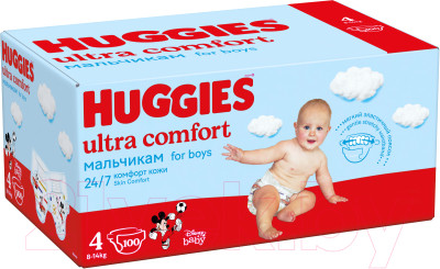 Подгузники детские Huggies Ultra Comfort 4 Disney Box Boy - фото 2 - id-p225010115