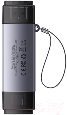 Картридер Baseus Lite Series USB-A & Type-C to SD/TF Card Reader WKQX060113 - фото 2 - id-p225010597