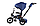 Детский трёхколёсный велосипед ручкой управления и музыкой Chopper синий, арт. CH1B-1, фото 2