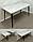 Раздвижной стол из постформинга, ЛДСП или массива дуба на металлокаркасе серии "К-3" с выбором цвета и размера, фото 3