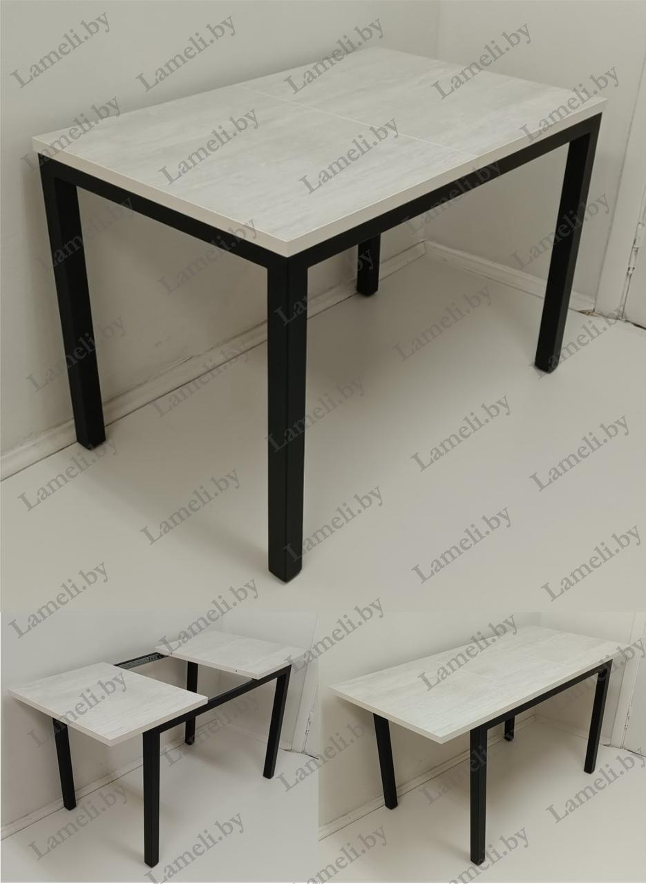 РАЗДВИЖНОЙ стол из массива дуба, ЛДСП или постформинга на металлической раме серии Т. ЛЮБОЙ размер и цвет. - фото 7 - id-p209768308