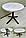 РАЗДВИЖНОЙ КРУГЛЫЙ стол из массива дуба, ЛДСП или постформинга на металлокаркасе серии КН. ЛЮБОЙ размер и цвет, фото 2