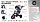 Детский трёхколёсный велосипед ручкой управления и музыкой Chopper красный, арт. CH1R-1, фото 2