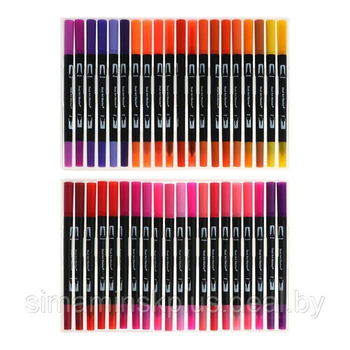 Набор профессиональных маркеров, 100 штук/100 цветов, двусторонние - фото 2 - id-p225011567