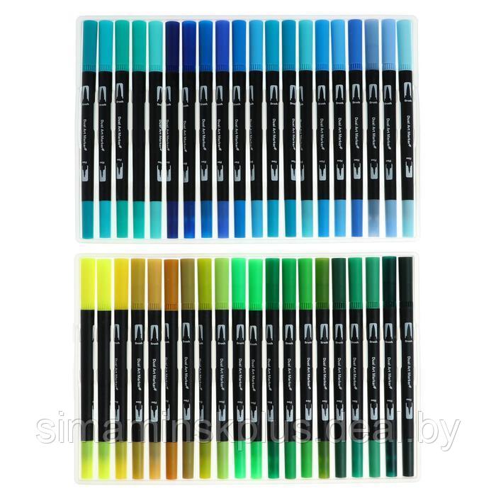 Набор профессиональных маркеров, 100 штук/100 цветов, двусторонние - фото 3 - id-p225011567
